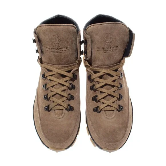 Di Bianco NWB Livigno Suede Hiking Boots Size 42.5 US 9.5 Fontanella Oslo Brown